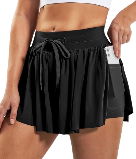Butterfly Flowy 2-in-1 Athletic Shorts