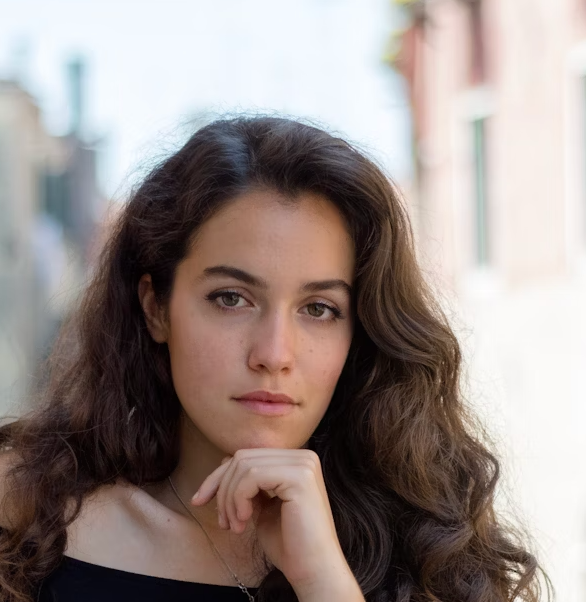 young girl with dark hair